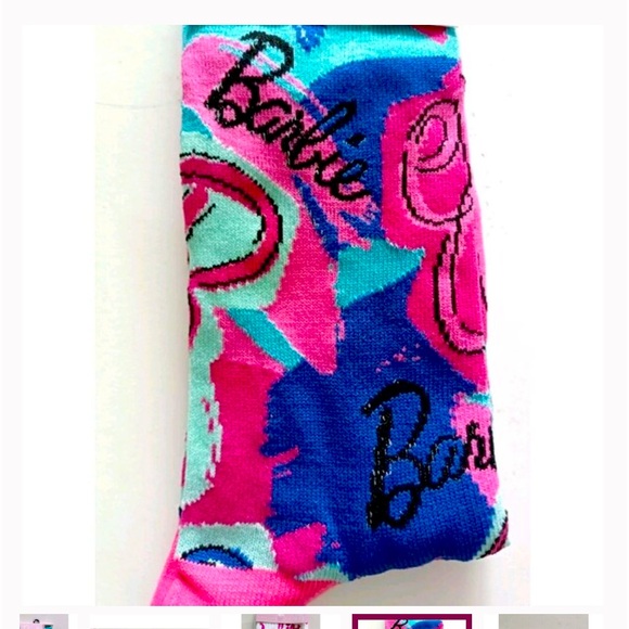 Barbie Crew Socks 🧦 Size 9-13 - Picture 1 of 2